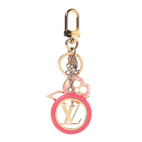 lv key holder pink